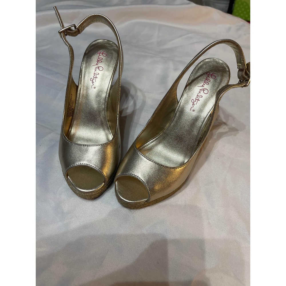 Lilly Pulitzer Krisie Wedge Sandal Used Size 6.5